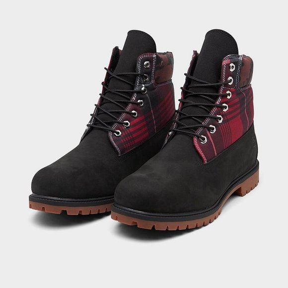 New Timberland Men\'s 6 Inch Classic Boots in Black/Black main image 5